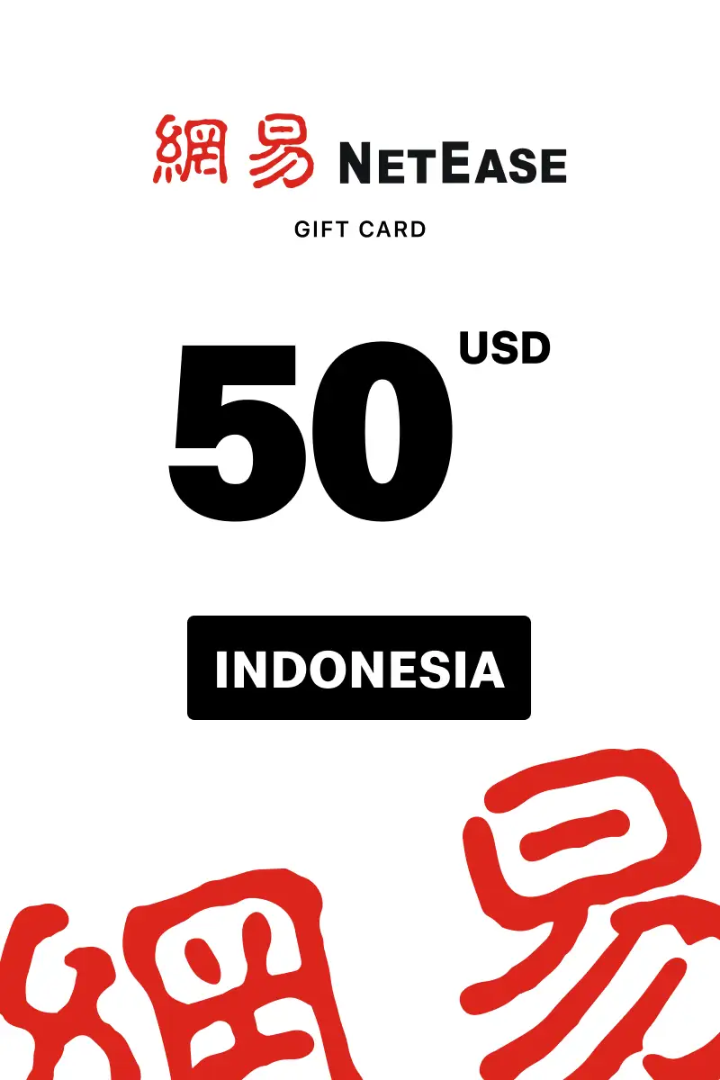 NetEase Pay 50 USD Gift Card (Indonesia) - Digital Key