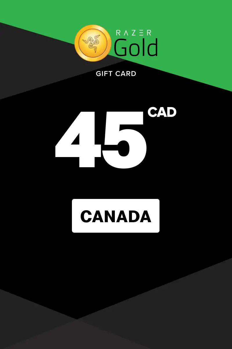 Razer Gold 45 CAD Gift Card (Canada) - Digital Key