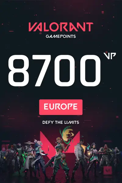 VALORANT 8700 Valorant Points (Europe) - Digital Key