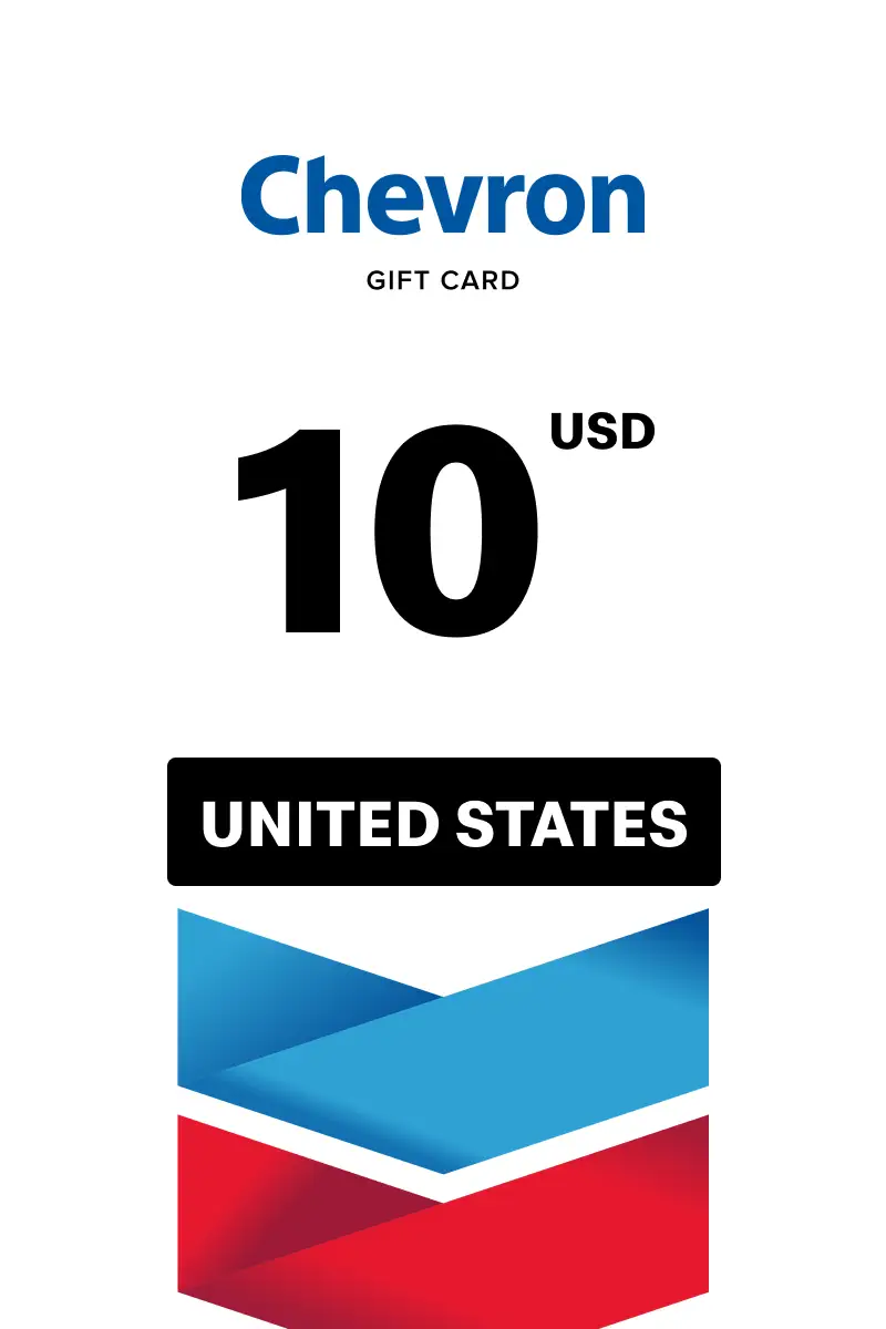Chevron 10 USD Gift Card (United States) - Digital Key