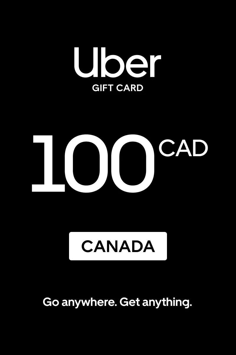 Uber 100 CAD Gift Card (Canada) - Digital Key