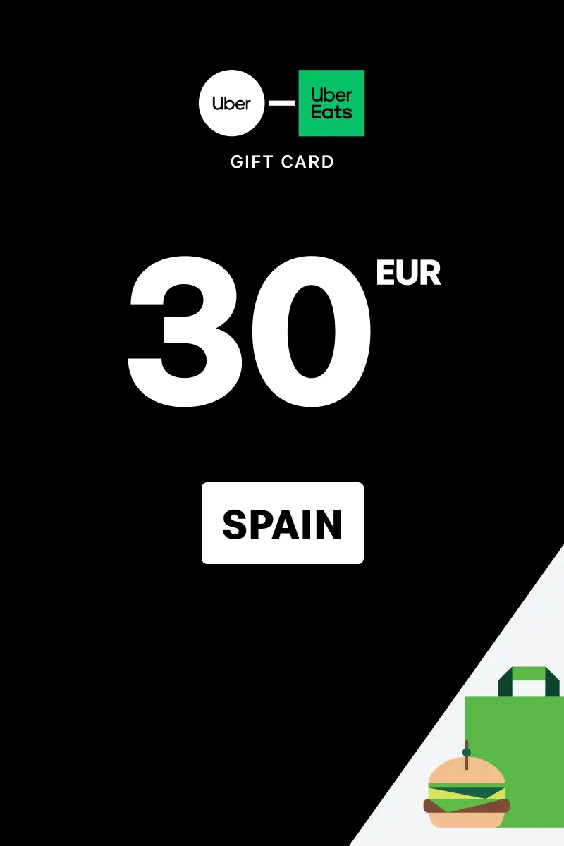 Uber Rides and Uber Eats 30 EUR Gift Card (Spain) - Digital Key