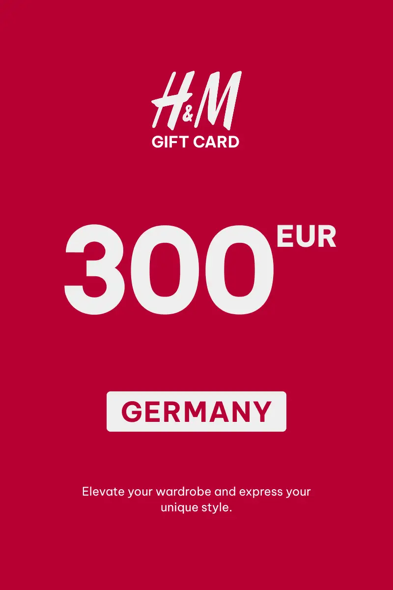 HandM 300 EUR Gift Card (Germany) - Digital Key