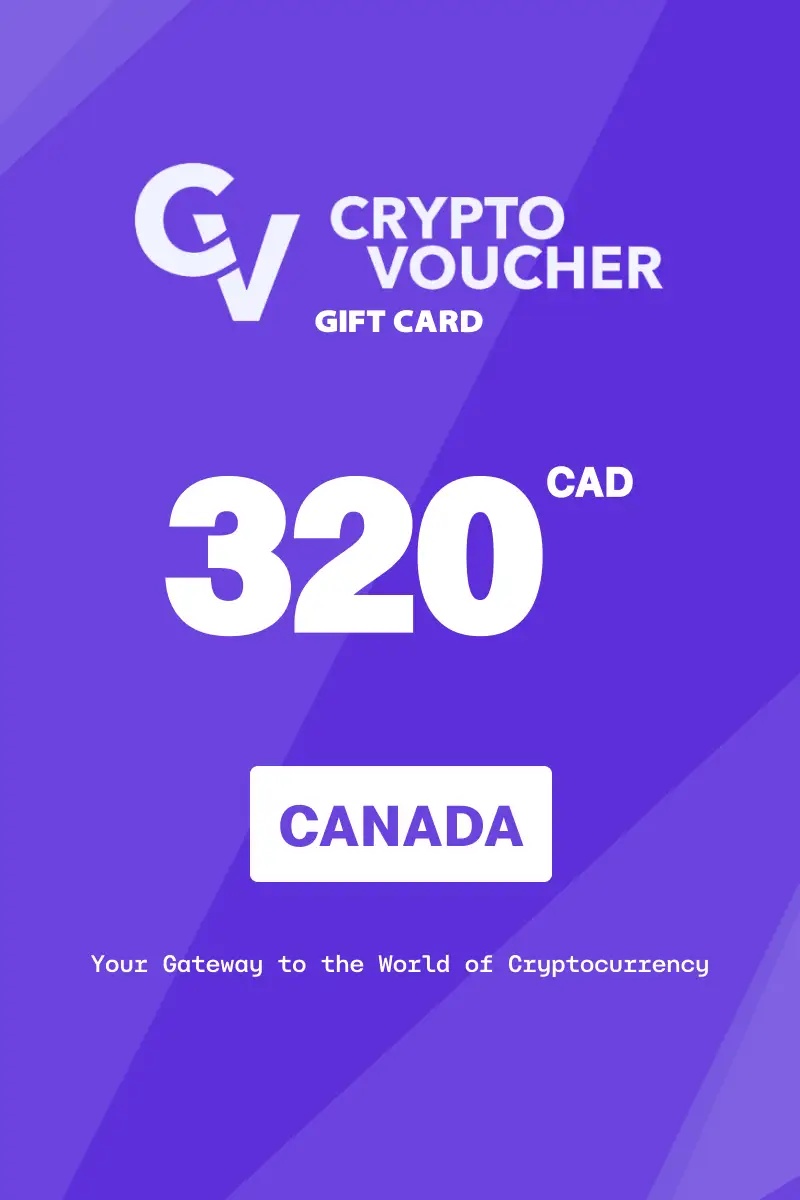 Crypto Voucher 320 CAD Gift Card (Canada) - Digital Key