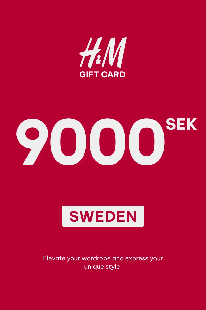HandM 9000 SEK Gift Card (Sweden) - Digital Key
