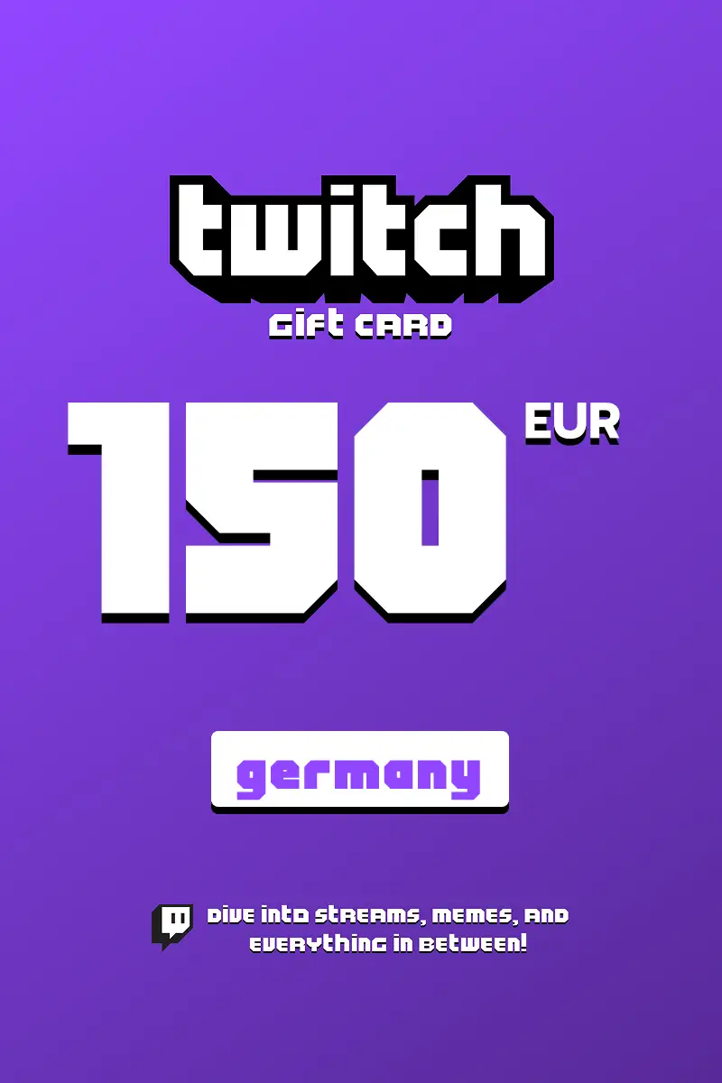 Twitch 150 EUR Gift Card (Germany) - Digital Key