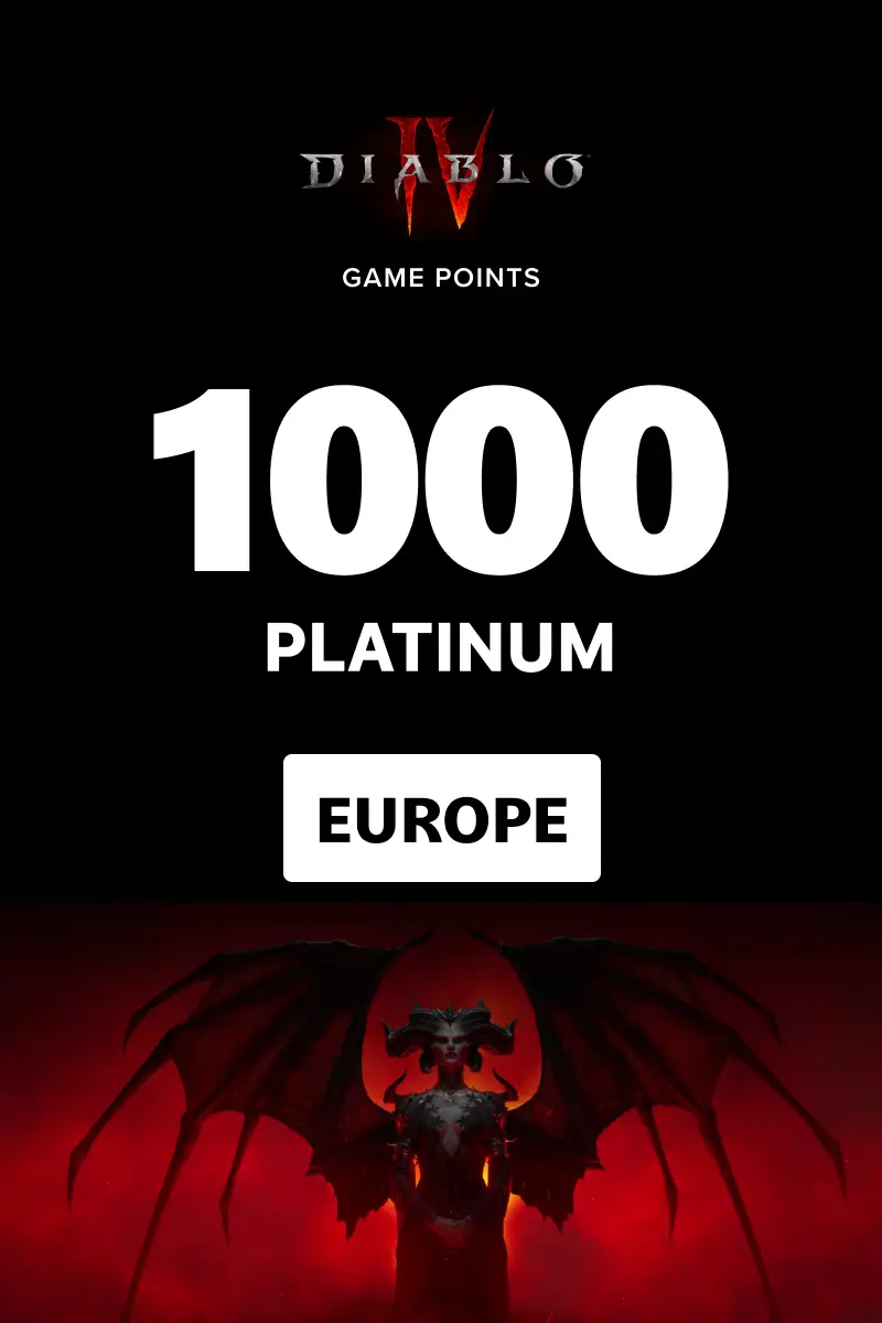 Diablo 4 - 1000 Platinum (Europe) (Xbox One / Xbox Series X|S) - Xbox Live - Digital Key