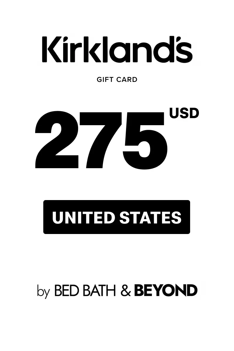 Kirkland's 275 USD Gift Card (United States) - Digital Key