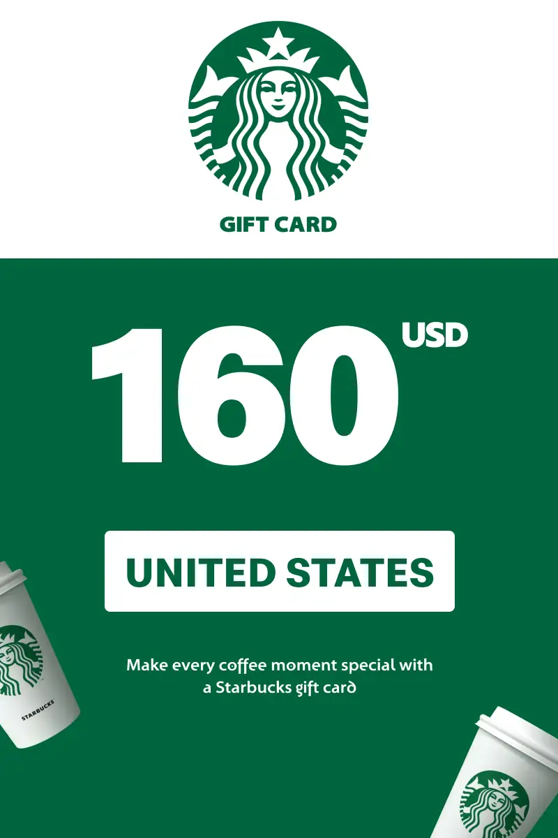 Starbucks 160 USD Gift Card (United States) - Digital Key