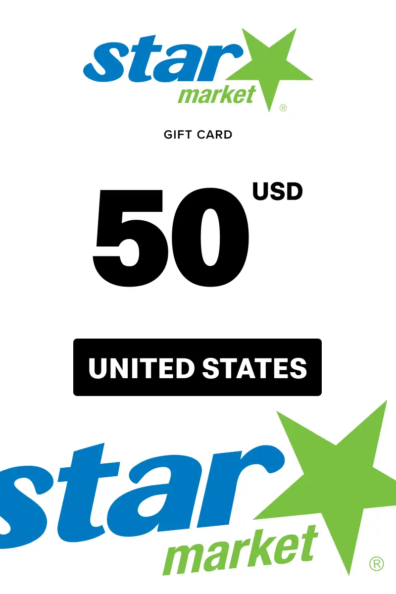 Star Market 50 USD Gift Card (United States) - Digital Key