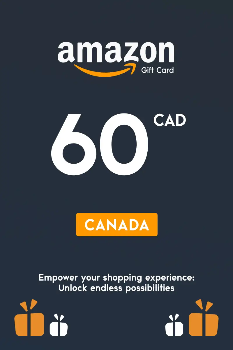 Amazon 60 CAD Gift Card (Canada) - Digital Key