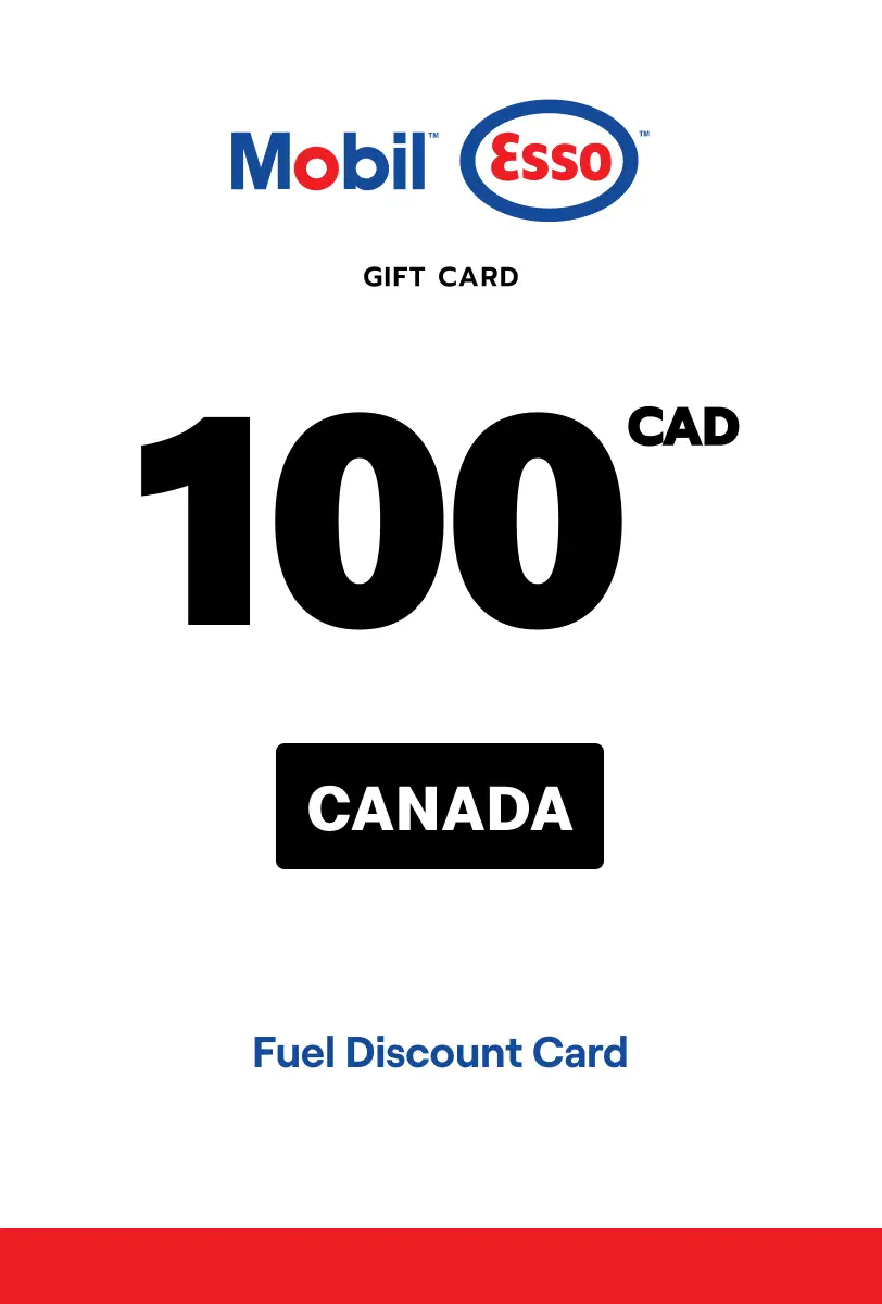 Esso and Mobil Fuel Discount Card 100 CAD Gift Card (Canada) - Digital Key