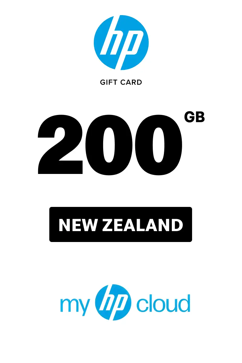myHPcloud Cloud Storage Platform One-Time Payment 200 GB Gift Card (New Zealand) - Digital Key