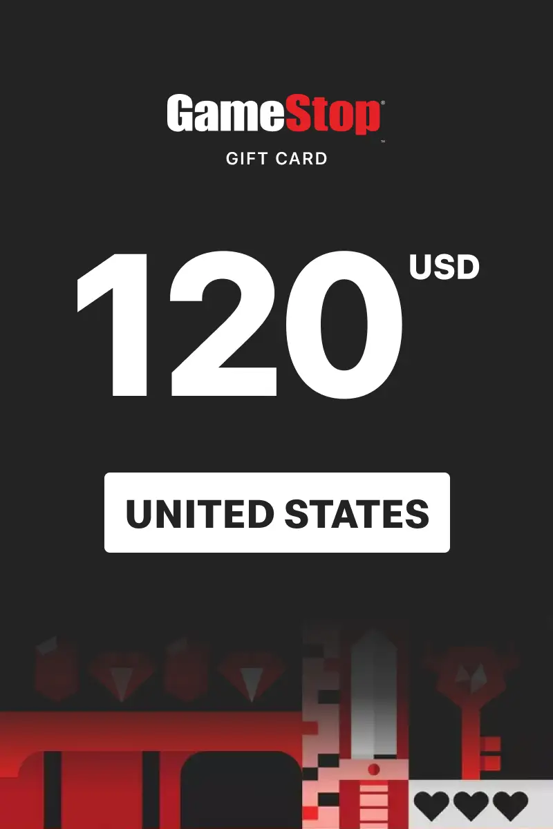 GameStop 120 USD Gift Card (United States) - Digital Key