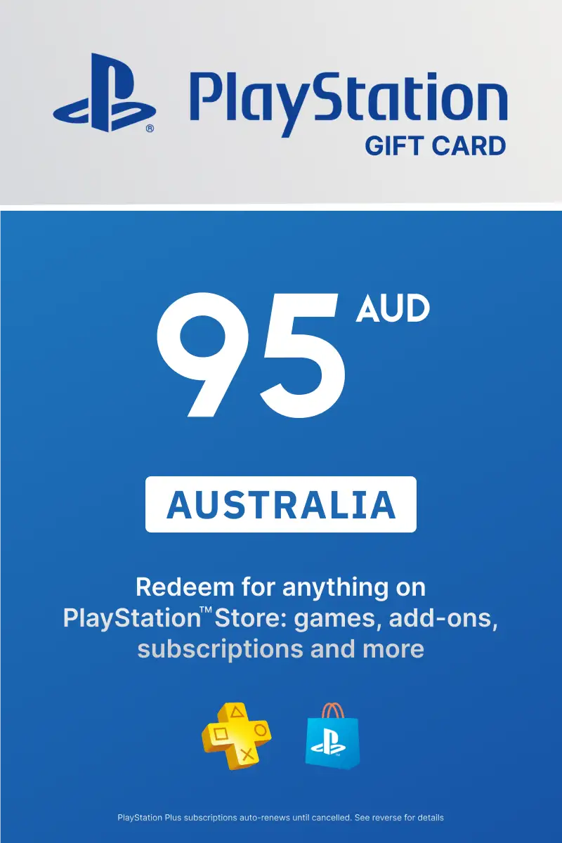 PlayStation Store 95 AUD Gift Card (Australia) - Digital Key