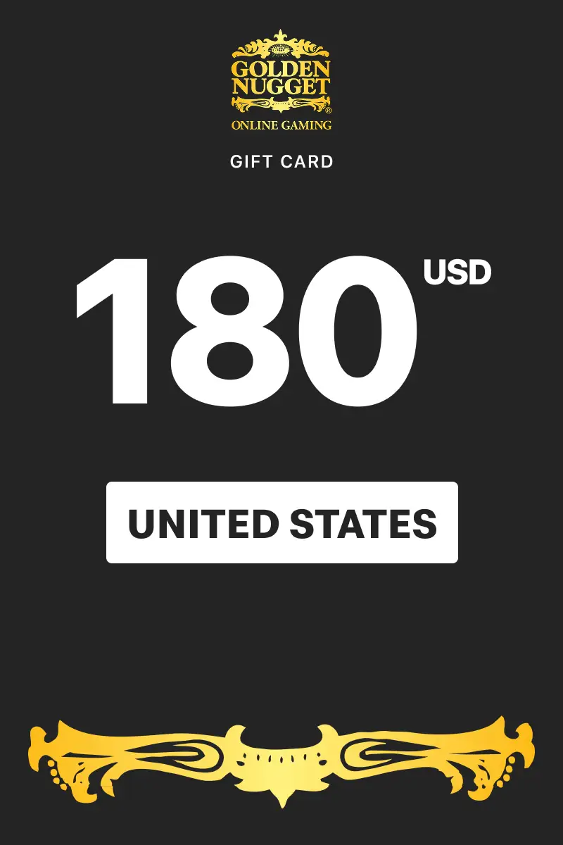 Golden Nugget Casino 180 USD Gift Card (United States) - Digital Key