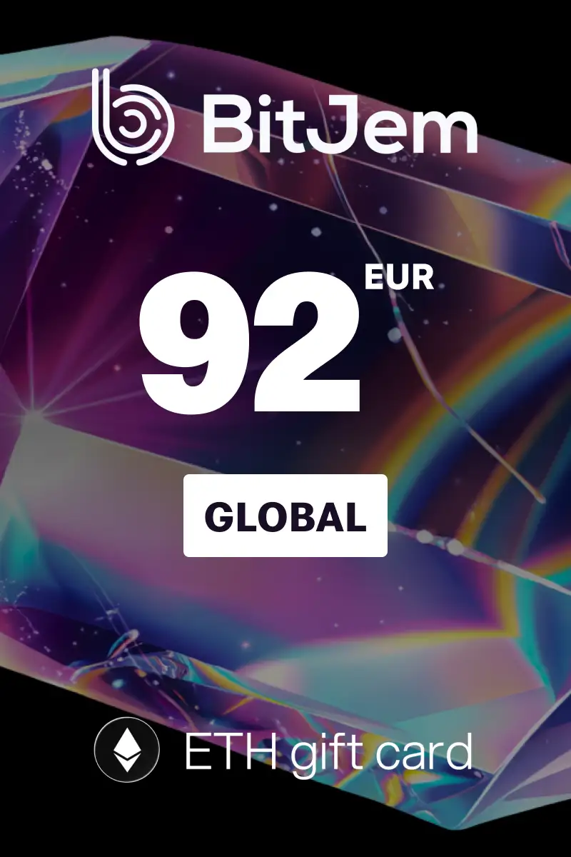 BitJem (ETH) 92 EUR Crypto Gift Card (Global) - Digital Key