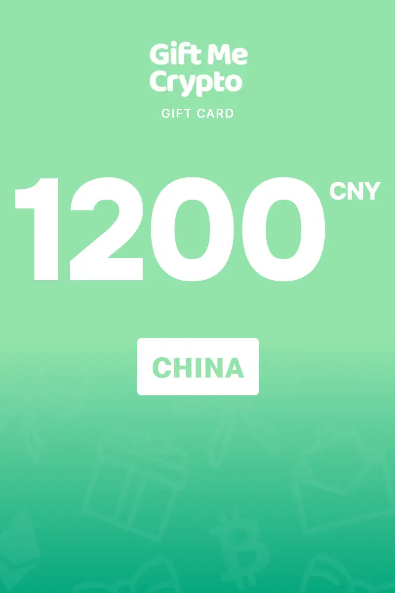 Gift Me Crypto 1200 CNY Gift Card (China) - Digital Key