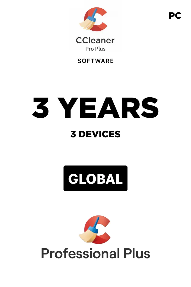 CCleaner Professional Plus (Global) (PC) 3 Devices 3 Years - Digital Key