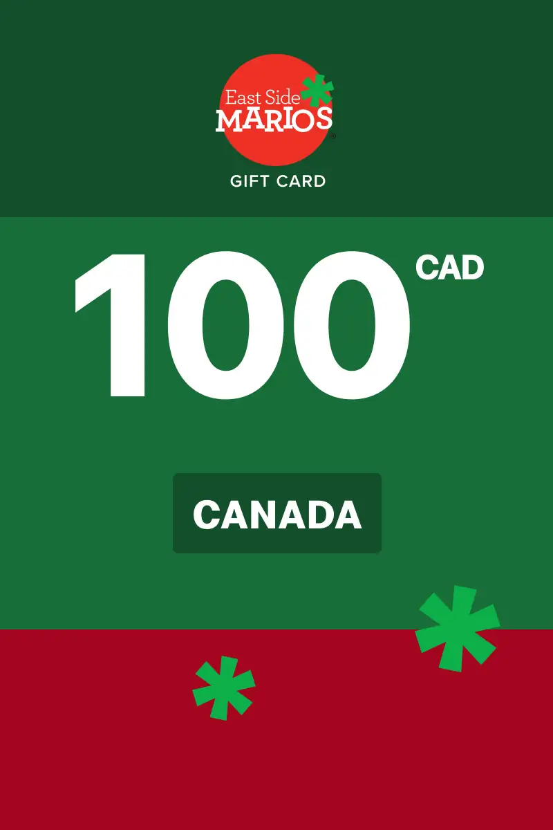 East Side Mario's 100 CAD Gift Card (Canada) - Digital Key