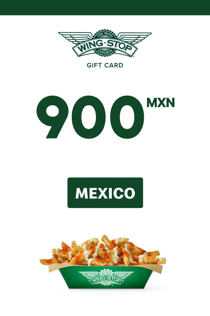 Wing Stop 900 MXN Gift Card (Mexico) - Digital Key