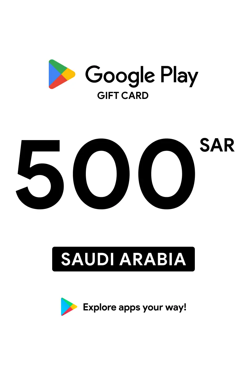 Google Play 500 SAR Gift Card (Saudi Arabia) - Digital Key