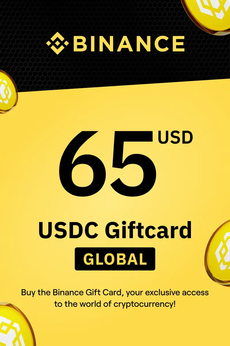Binance (USDC) 65 USD Gift Card (Global) - Digital Key