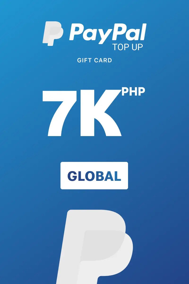 PayPal Instant Top Up 7000 PHP Gift Card (Global) - Digital Key
