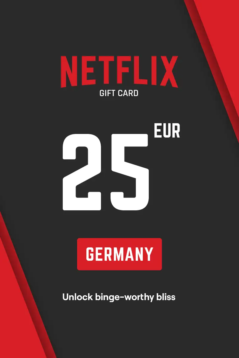 Netflix 25 EUR Gift Card (Germany) - Digital Key