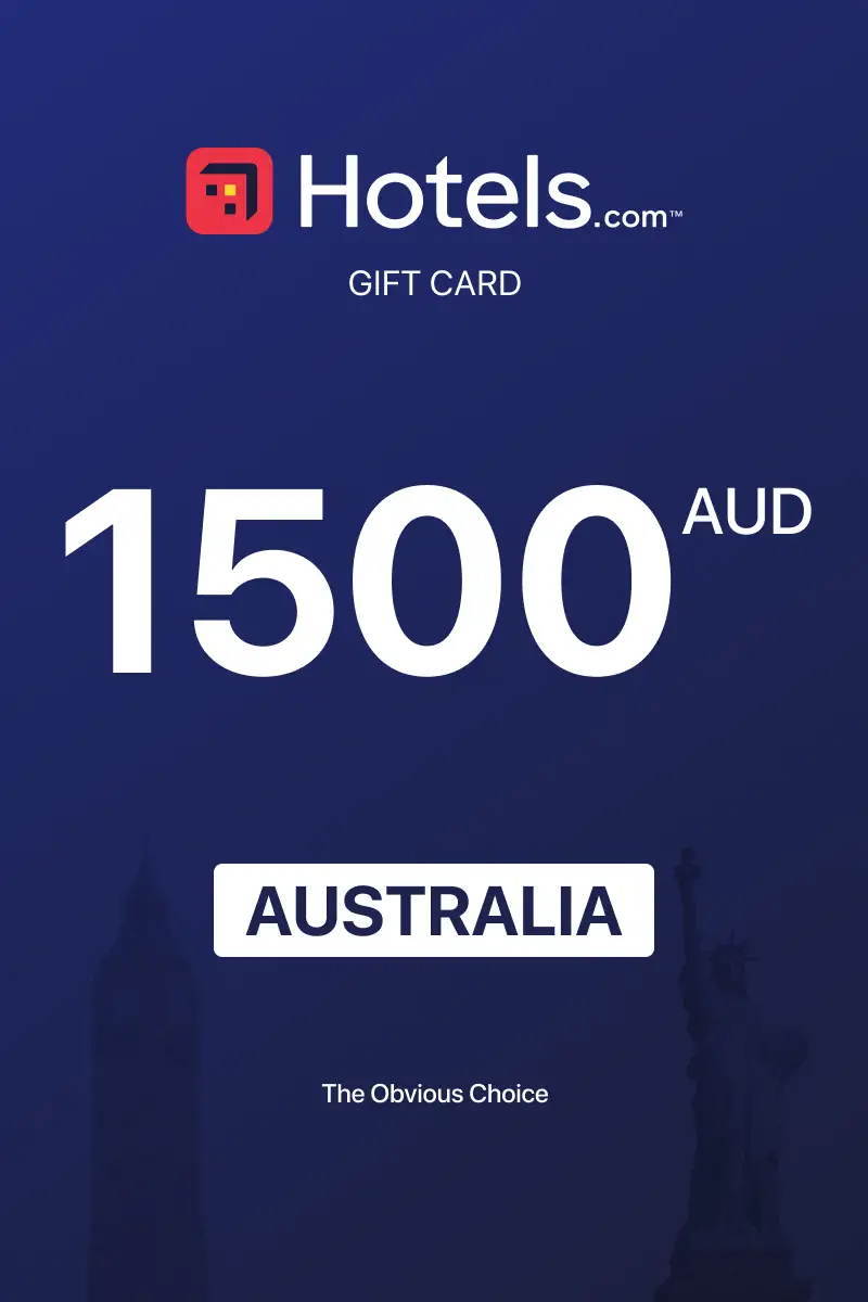 Hotels.com 1500 AUD Gift Card (Australia) - Digital Key