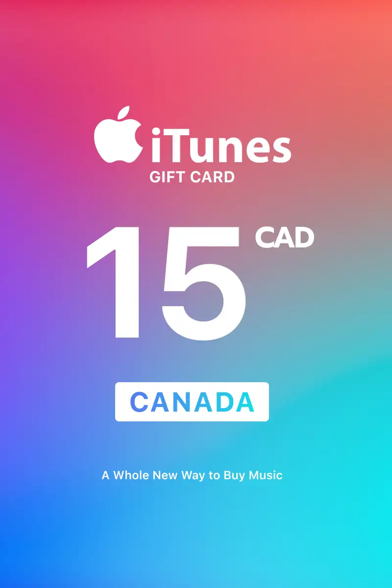 Apple iTunes 15 CAD Gift Card (Canada) - Digital Key