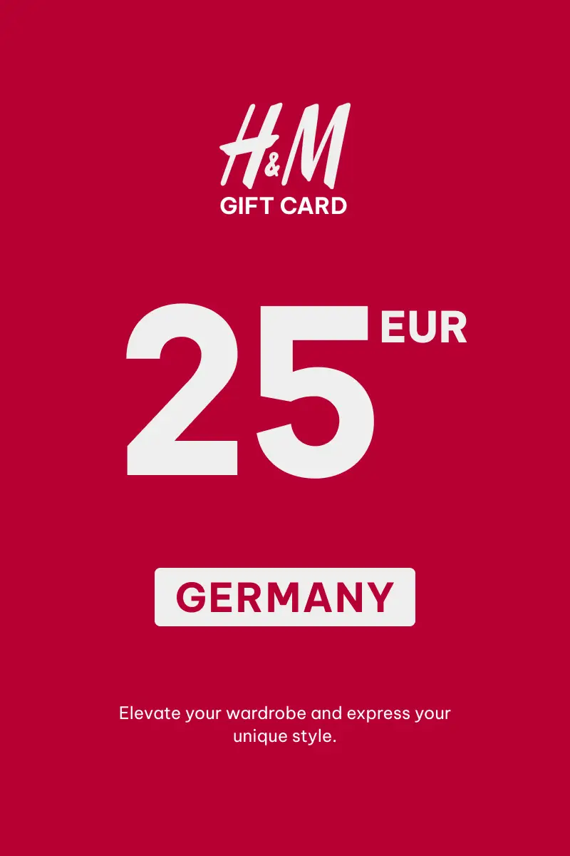 HandM 25 EUR Gift Card (Germany) - Digital Key