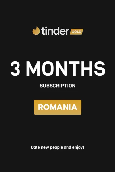 Tinder Gold 3 Months Subscription (Romania) - Digital Key