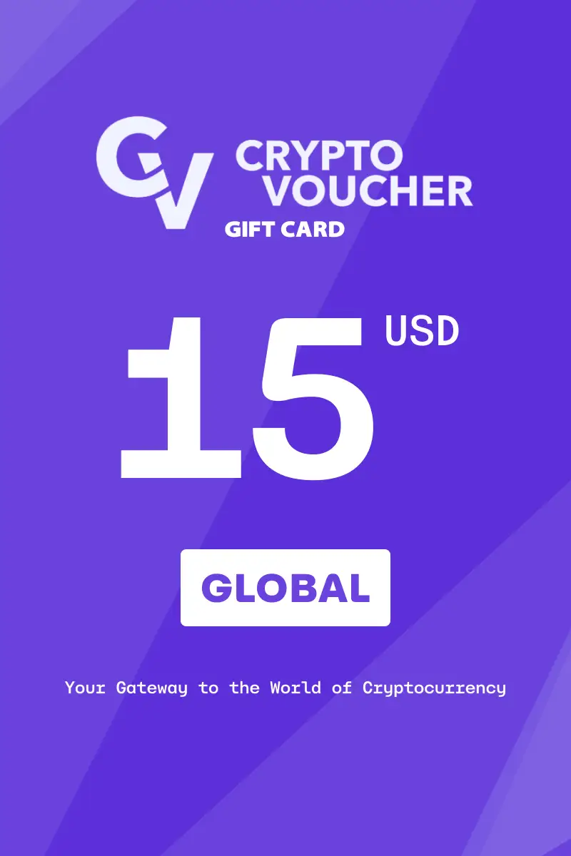 Crypto Voucher 15 USD Gift Card (Global) - Digital Key