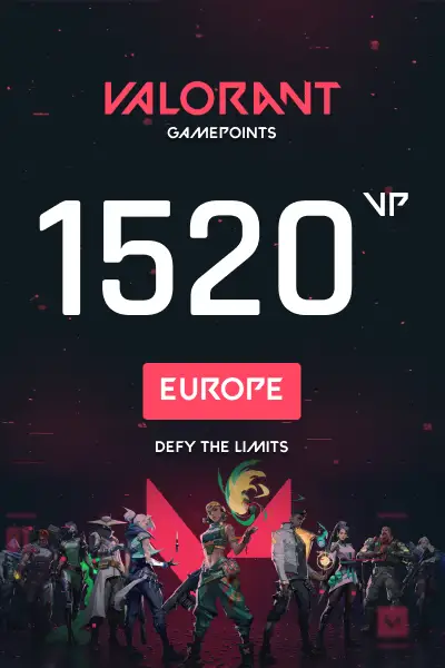 VALORANT 1520 Valorant Points (Europe) - Digital Key