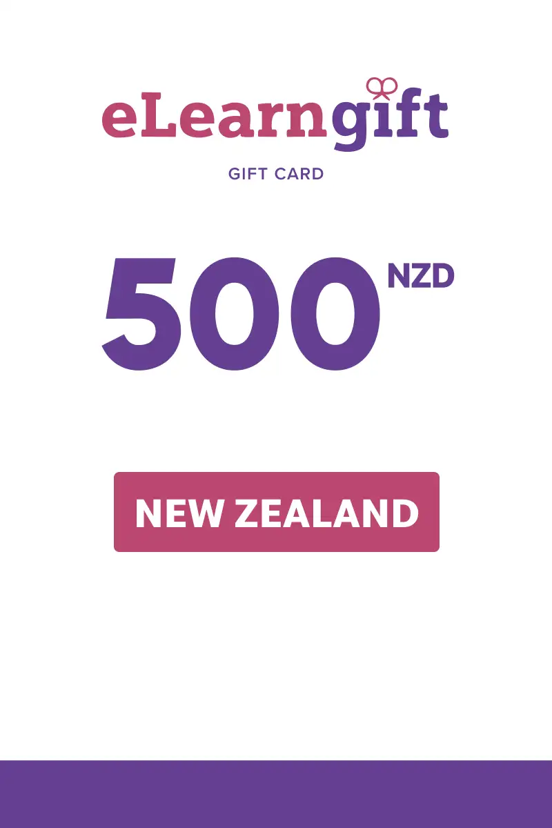 eLearnGift 500 NZD Gift Card (New Zealand) - Digital Key