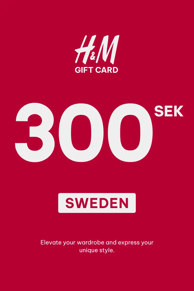 HandM 300 SEK Gift Card (Sweden) - Digital Key
