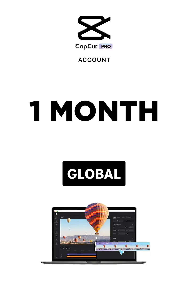 CapCut Pro - 1 Month (Global) - CapCut Account