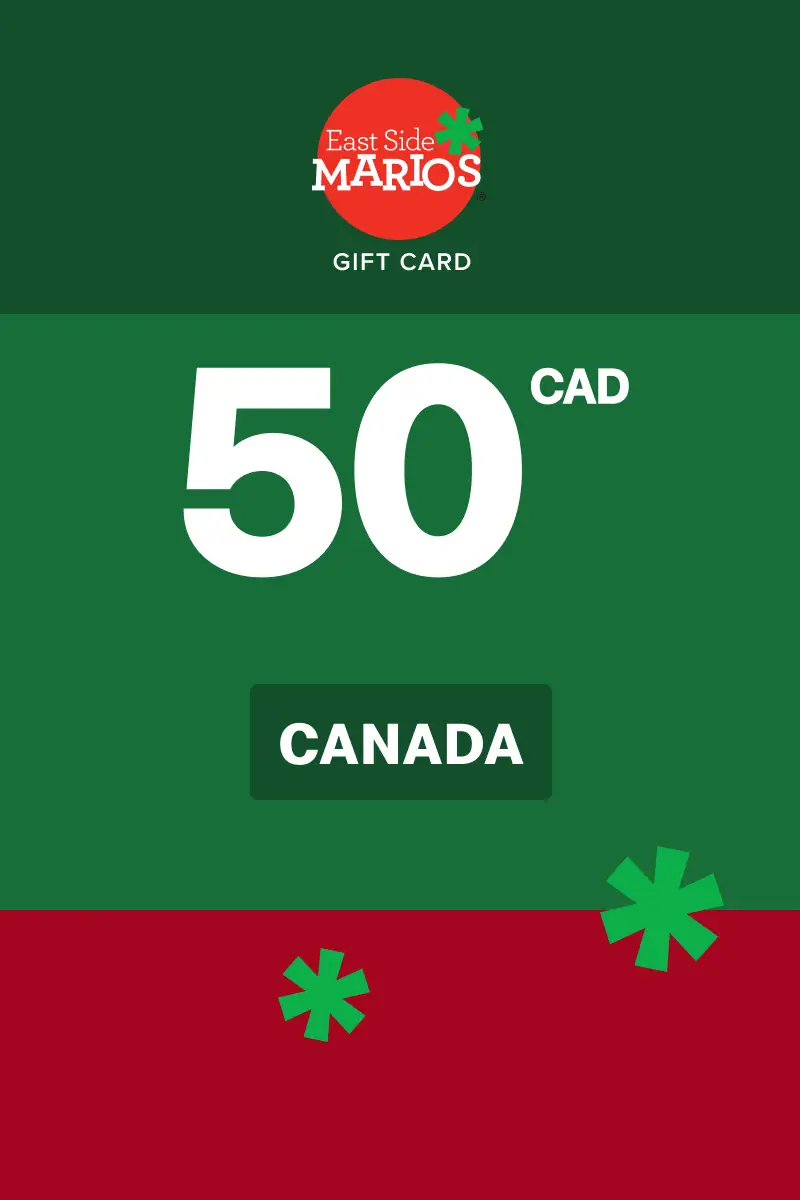 East Side Mario's 50 CAD Gift Card (Canada) - Digital Key