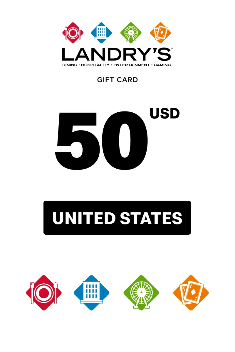 Landrys Restaurant 50 USD Gift Card (United States) - Digital Key