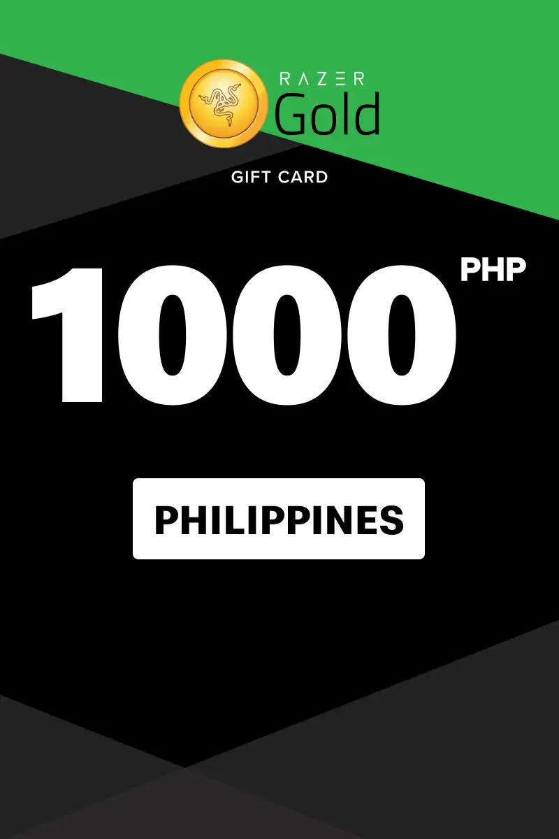 Razer Gold 1000 PHP Gift Card (Philippines) - Digital Key afbeelding 1