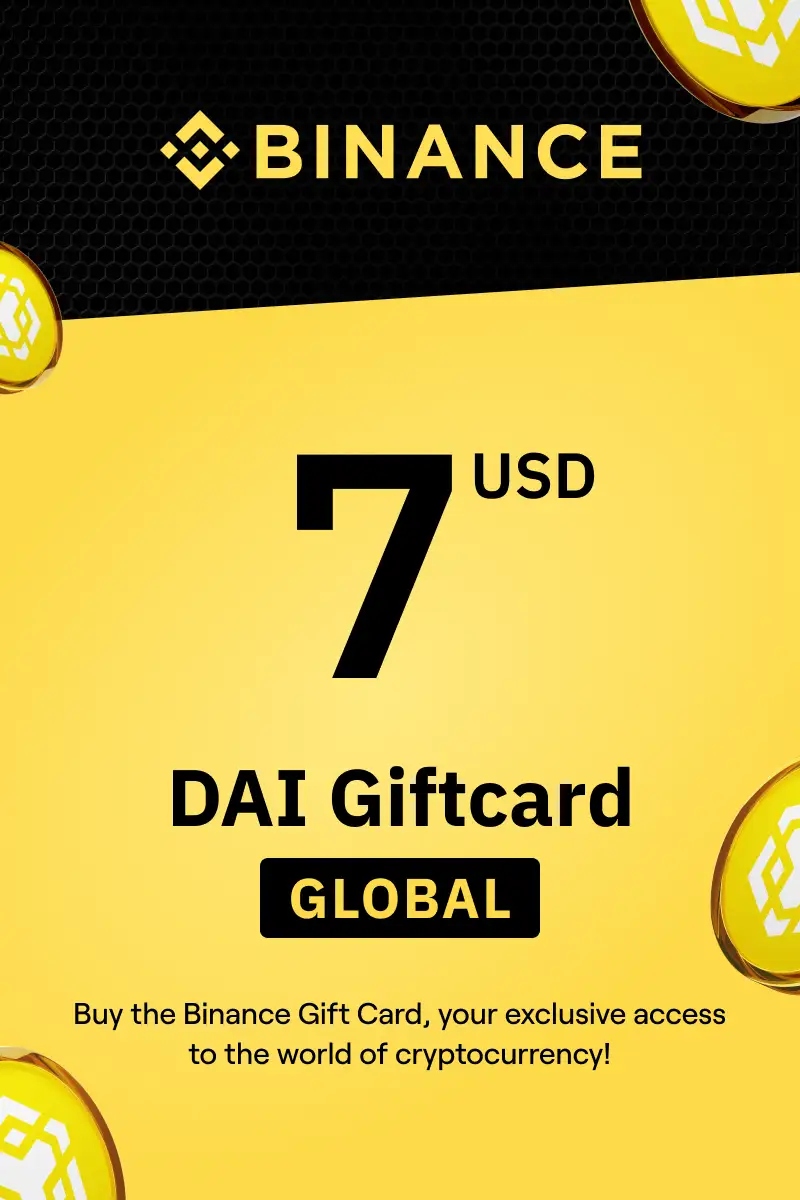 Binance (DAI) 7 USD Gift Card (Global) - Digital Key