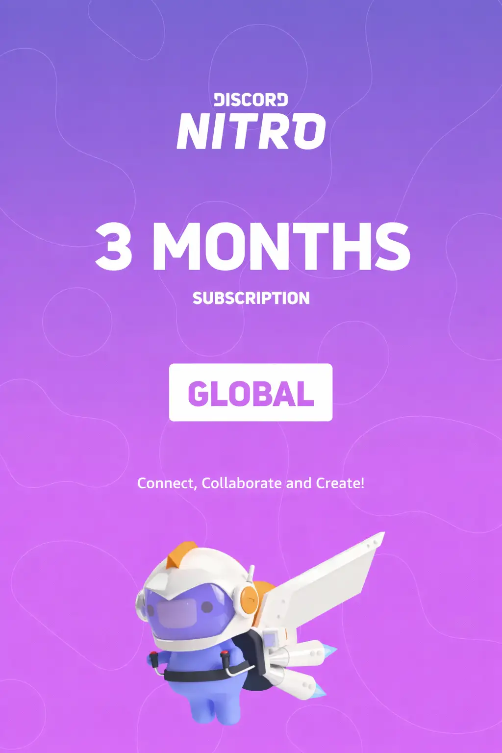 Discord Nitro 3 Months Subscription (Global) - Digital Key