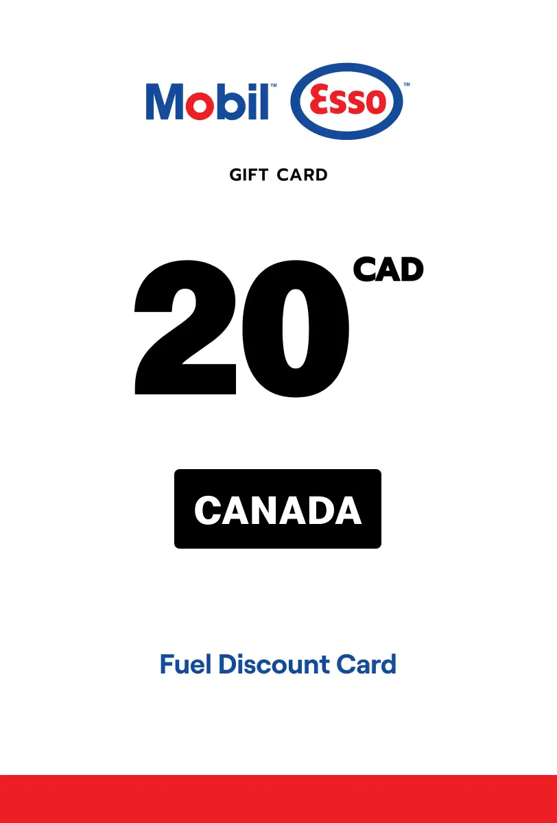 Esso and Mobil Fuel Discount Card 20 CAD Gift Card (Canada) - Digital Key