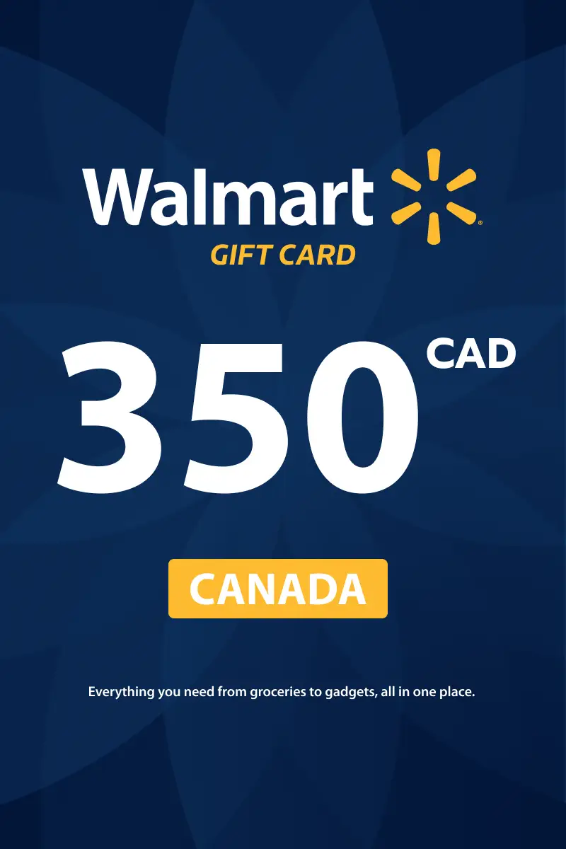 Walmart 350 CAD Gift Card (Canada) - Digital Key