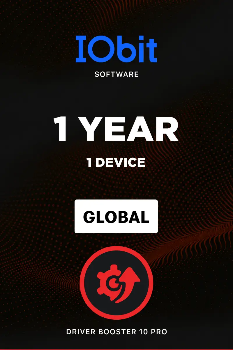 IObit Driver Booster 10 PRO (Global) (PC) 1 Device 1 Year - Digital Key