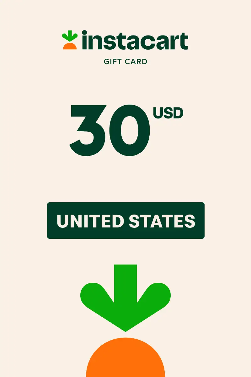 Instacart 30 USD Gift Card (United States) - Digital Key