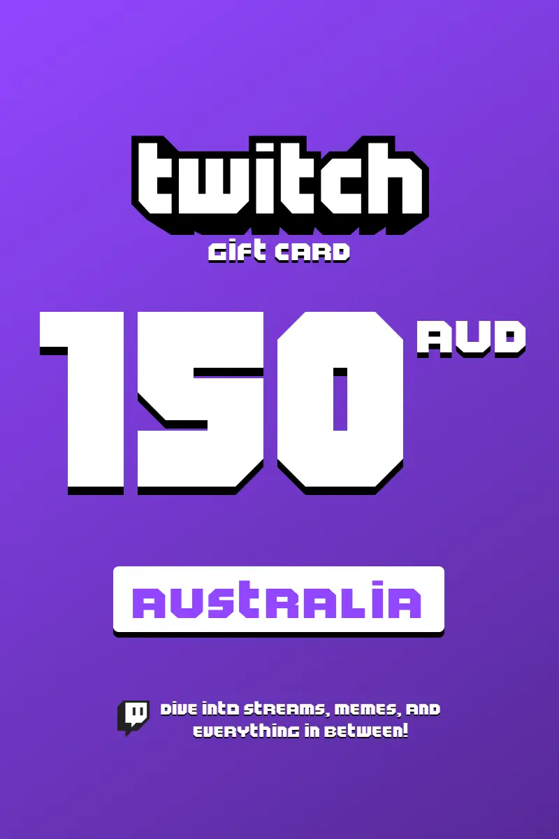 Twitch 150 AUD Gift Card (Australia) - Digital Key