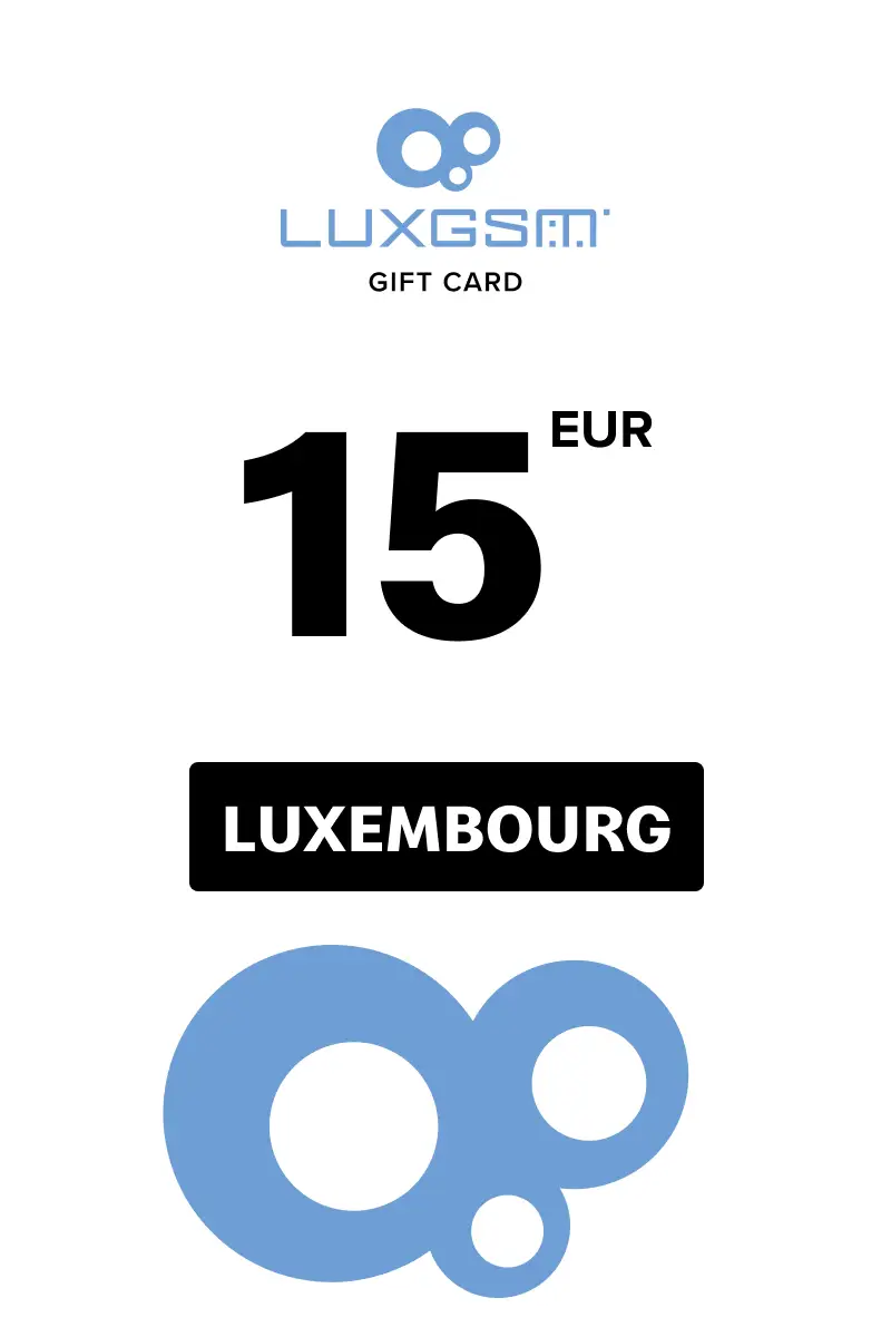 Lux GSM 15 EUR Gift Card (Luxembourg) - Digital Key