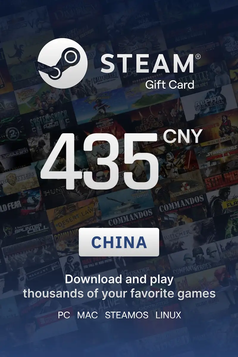 Steam Wallet 435 CNY Gift Card (China) - Digital Key